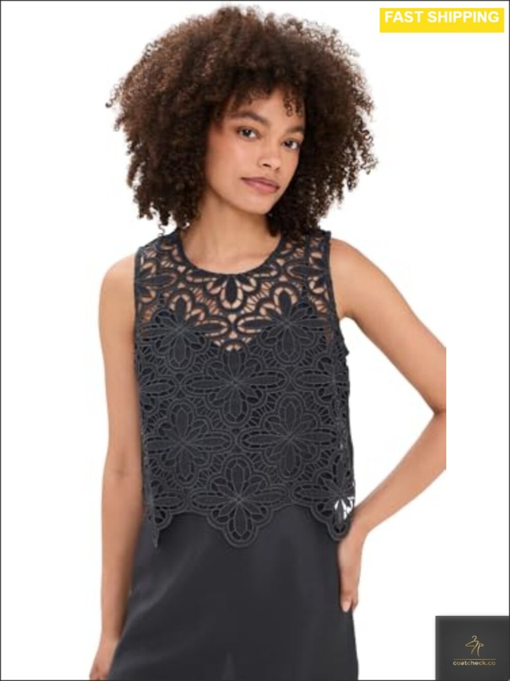Splendid Pia Pinwheel Eyelet Top Lightweight Non-Stretch